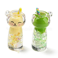 Прозрачный и светящийся акрил с подвесками из полимерной глины. TACR-G046-01