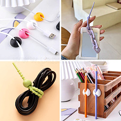 20 шт. пластиковый ПВХ-органайзер для кабеля&nbsp;AJEW-TA0002-51A