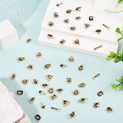 48 шт. 12 стиля кабошонов из сплава со стразами MRMJ-TA0001-45D