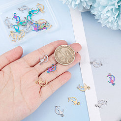 30 шт. подвески из нержавеющей стали 304 двух цветов STAS-BBC0001-40