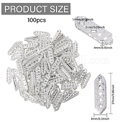 100 шт. сплав кристаллов стразы разделители планки FIND-CA0009-71B