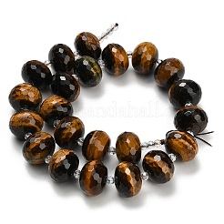 Природных тигровый глаз бисер нитей&nbsp;G-L642-I05-18x13mm