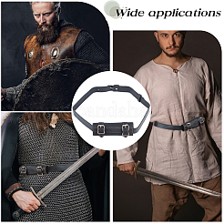 Искусственная кожа с оболочкой из сплава на талии AJEW-WH0419-05A