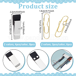 Скрепки из углеродистой/нержавеющей стали AJEW-NB0006-93