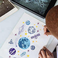 Самоклеящийся трафарет для шелкографии DIY-WH0338-253