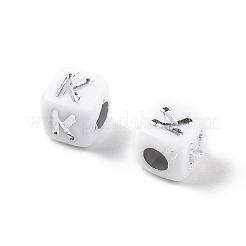 Непрозрачные акриловые бусины OACR-D282-06K