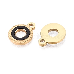 304 Edelstahl-Emaille-Anhänger&nbsp;STAS-Q111-15G-02