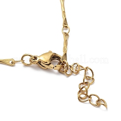 Ионное покрытие (ip) 304 нержавеющая сталь звено цепи браслеты&nbsp;BJEW-K226-11G