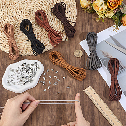 Kit fai da te per realizzare bracciali e collane in cordino scamosciato sintetico&nbsp;DIY-CL0002-48