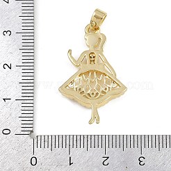 Латунные микро проложить кубического циркония подвески KK-Z123-18G