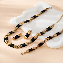 Прямоугольные ожерелья из сплава акрила&nbsp;FS-WGA157C-01