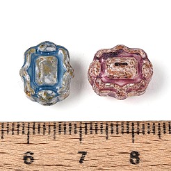 Picasso-Backfarbe und mit Goldmetall durchzogene Glasperlen&nbsp;DGLA-T004-48M