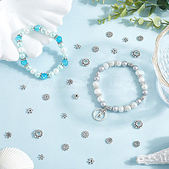 400шт. 10 стиля тибетский стиль сплава бусин набор цветов FIND-SP0002-17