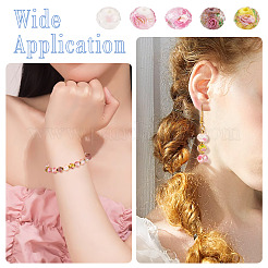 50шт 5 цвета ручной золотой песок бусины лэмпворк нити&nbsp;LAMP-TA0001-42