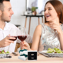 12 шт. квадратная картонная коробка для набора ювелирных изделий CBOX-NB0001-29B