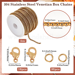 Наборы для изготовления венецианских цепей из нержавеющей стали 304&nbsp;DIY-BBC0002-04