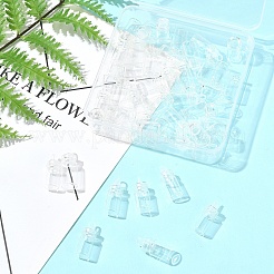 50шт стеклянная бутылка кулон украшение BOTT-FS0001-06