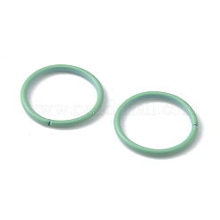 亜鉛合金製オープン丸カン（焼き付け塗装）100個  ラウンド  アクアマリン  16ゲージ  12.2x1.2mm  内径：9.8mm&nbsp;FIND-WH0032-85B-05