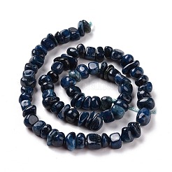 Окрашенные и нагретые нити из натуральных апатитовых бусин G-G925-07B