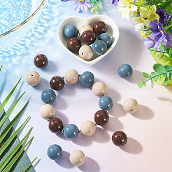 15pcs 3 couleurs perles acryliques opaques&nbsp;SACR-TADJ0001-04