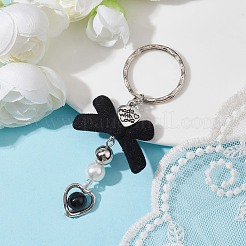 Ворсистые акриловые брелки с бантом KEYC-JKC00610-03