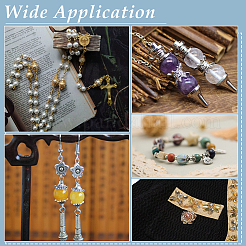 90шт. 9 набора латунных колпачков для бусин KK-ME0001-91