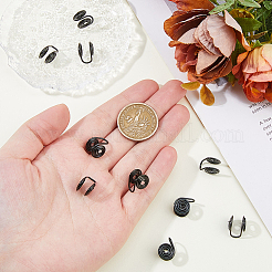 10 шт. серьги-манжеты из нержавеющей стали со спиральной накладкой&nbsp;EJEW-HS0001-03EB