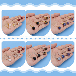 14 пара круглых подвесных серег из нержавеющей стали 304&nbsp;EJEW-PH01456