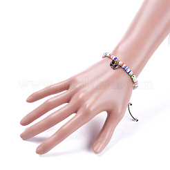 Nylon regolabile bracciali intrecciati cavo di perline&nbsp;BJEW-JB05100-02
