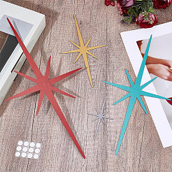 4 stücke 4 arten eisen wand aufkleber&nbsp;HJEW-WH20003-63B