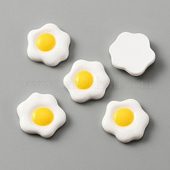 Кабошоны из непрозрачной смолы с яичной тематикой&nbsp;CRES-WH0010-035E