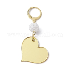 Акриловое украшение в форме сердца HJEW-JM01306