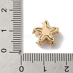 Латунь с прозрачными бусинами из циркония KK-G503-08G