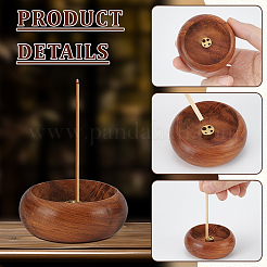 12шт деревянный держатель для благовоний&nbsp;AJEW-WA0001-30