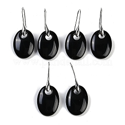 Натуральный & синтетический смешанный камень болтается серьги&nbsp;EJEW-C119-04P