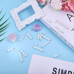 30 шт. 5 стиля круглые подвески-соединители в виде жемчужин&nbsp;PALLOY-CA00023