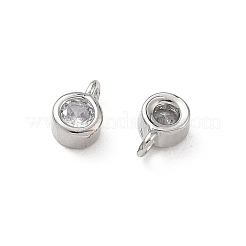 Messing micro pave klar zirkonia charme&nbsp;KK-D289-48B-P