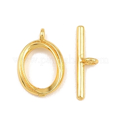 Овальные латунные застежки-тоглы&nbsp;KK-G548-35