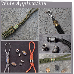 4 шт. 4-х цветные латунные европейские бусины KK-UN0001-84