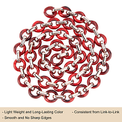 Прозрачная акриловая цепочка ручной работы AJEW-GF0001-92