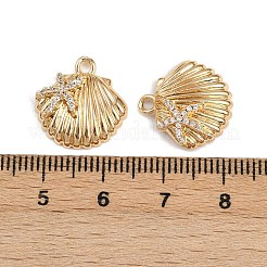 Латунные микропаве прозрачные подвески с фианитом&nbsp;KK-C115-26G