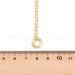 Латунные цепочки-ролики и лариаты&nbsp;NJEW-H087-04G