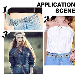 40 шт. 4-х стилевые тибетские сплавные многорядные звенья FIND-SC0003-64