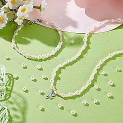 4 нити стеклянных бусин миллефиори ручной работы LAMP-GA0001-17A-02