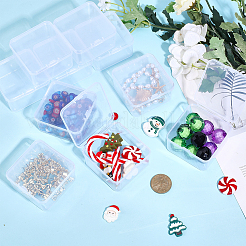 12 квадратный пластиковый контейнер для хранения бусин с откидной крышкой&nbsp;CON-GO0001-03