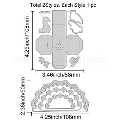 Углеродистая сталь разрезает трафареты DIY-WH0309-324