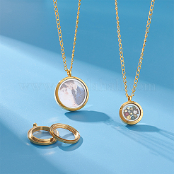 3 шт. 3 подвески-медальоны из нержавеющей стали 304 FIND-UN0001-83G