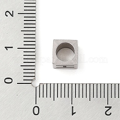 Европейские бусины из нержавеющей стали 201 STAS-M058-01H-P