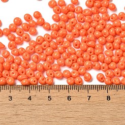 6/0 perline di semi di vetro con vernice opaca per cottura a forno&nbsp;SEED-M012-02A-05