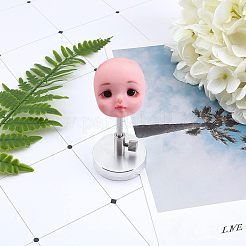 アルミニウムサポート  磁器人形作成ツール  銀  39x51mm  ピン：10mm&nbsp;ALUM-WH0164-81